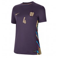 Camisa de Futebol Inglaterra Declan Rice #4 Equipamento Secundário Mulheres Europeu 2024 Manga Curta
